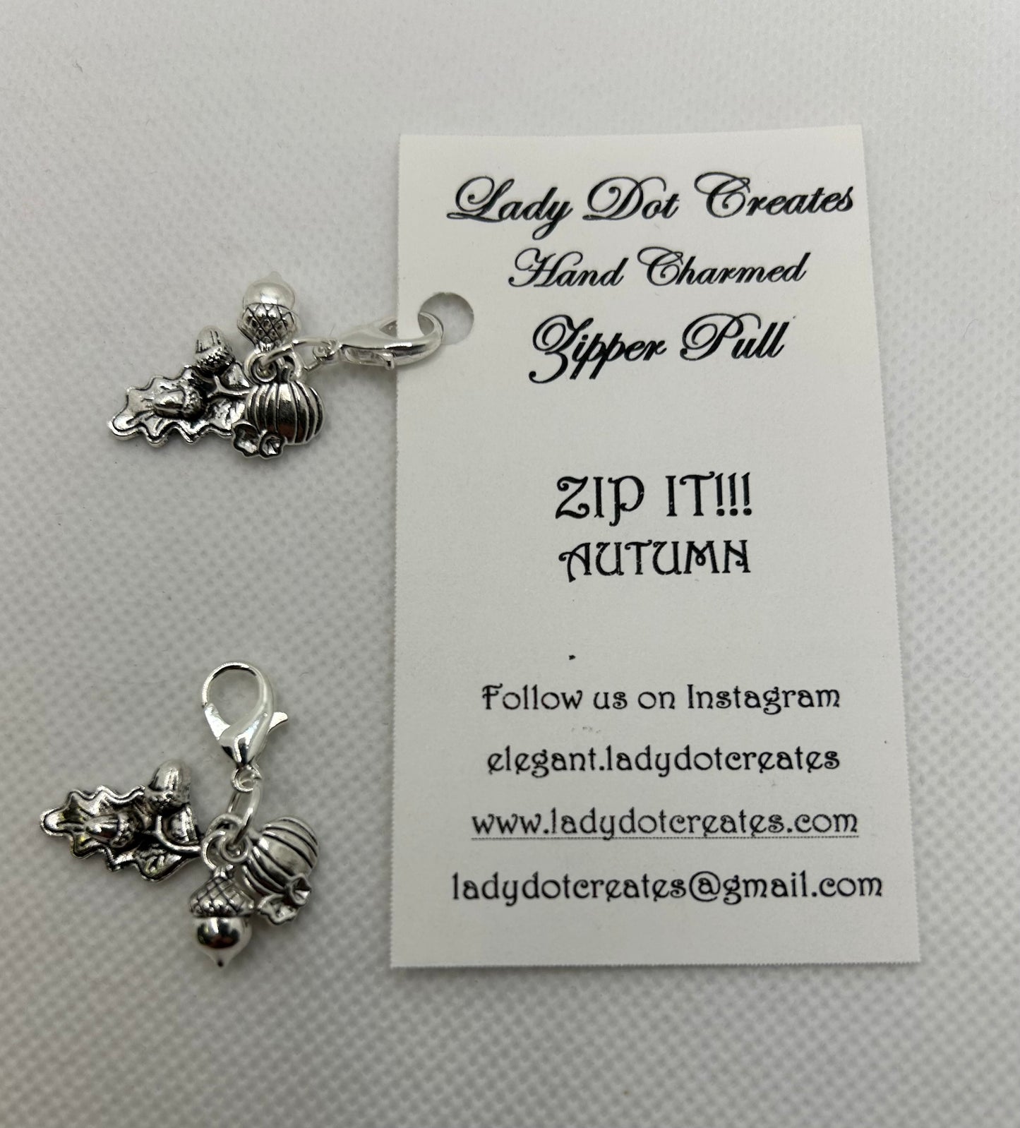 Autumn Bag Zip It - Lady Dot Creates
