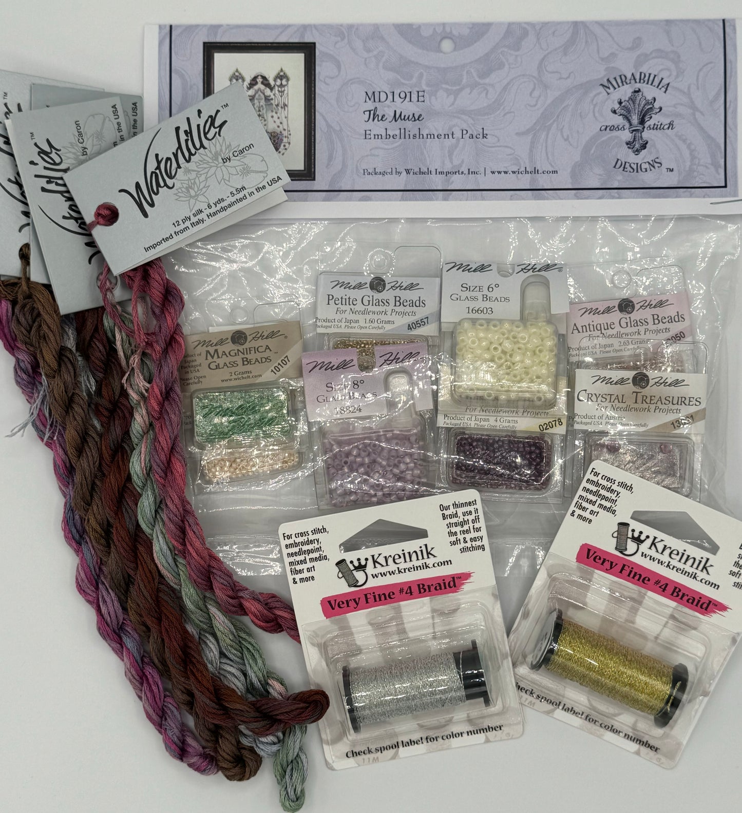 The Muse Pattern with Silks & Embellishment Pack - Mirabilia Designs