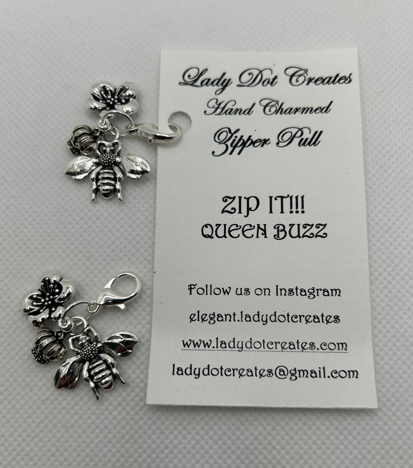 Queen Buzz Zip It - Lady Dot Creates