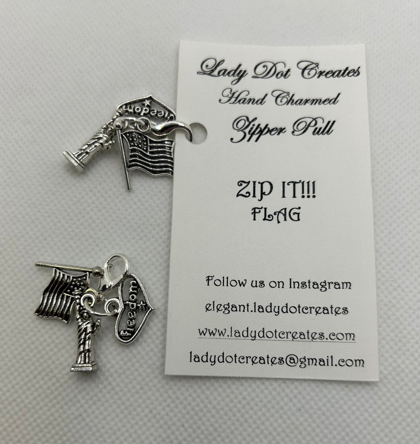 Flag Zip It - Lady Dot Creates