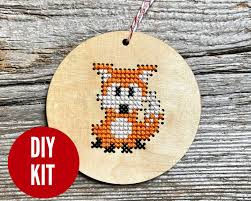 Frankie Fox Ornament Kit - Canadian Stitchery