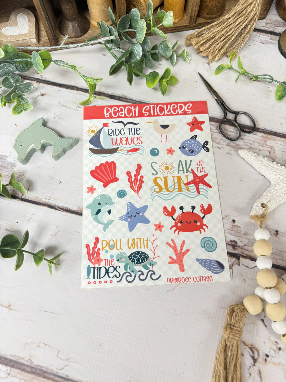 Beach Stickers Pack - Primrose Cottage