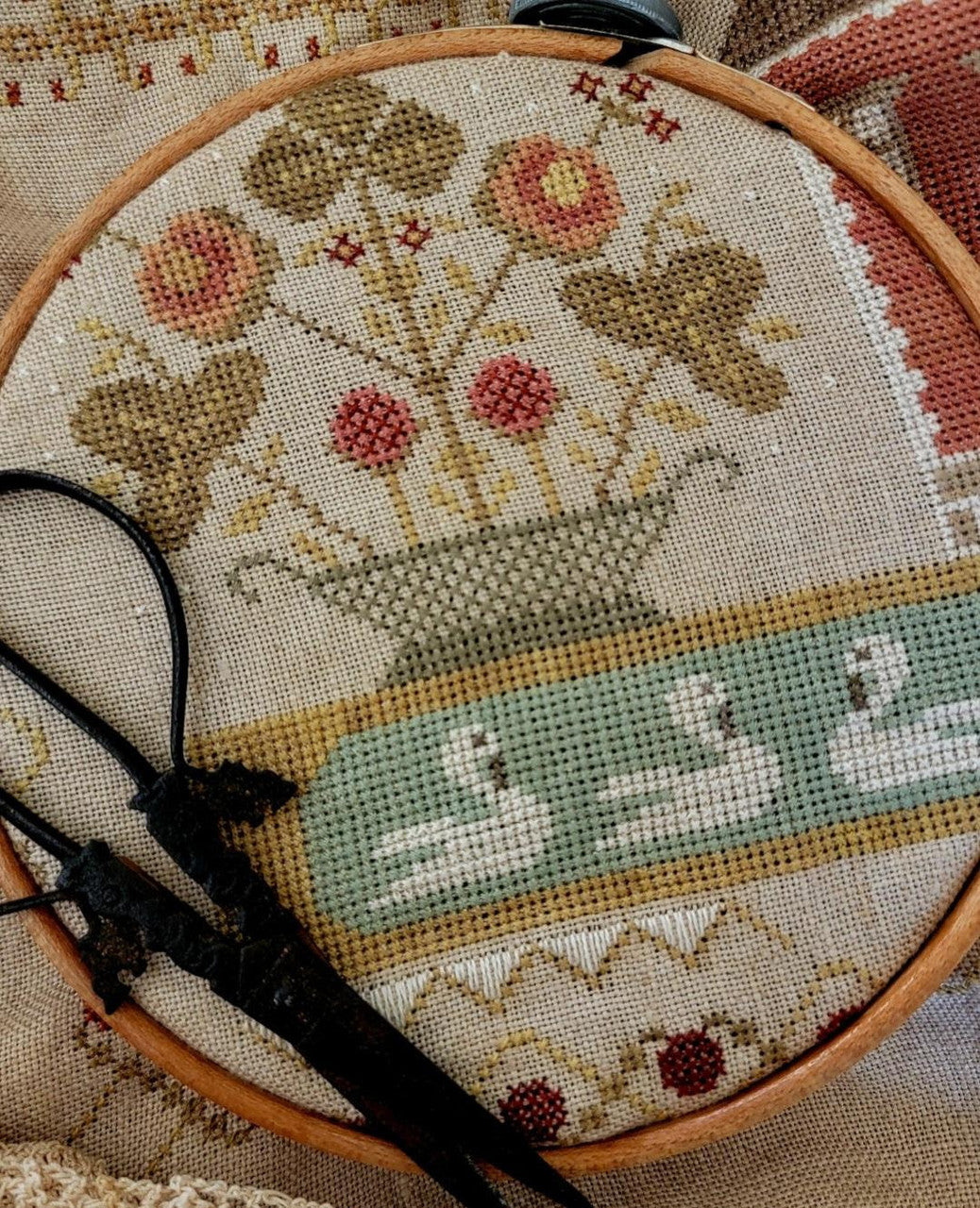 Manor at Swan Lake - With Thy Needle and Thread by Brenda Gervais