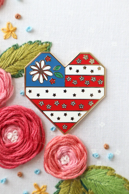 Sweet Freedom Heart Needle Minder - Flamingo Toes