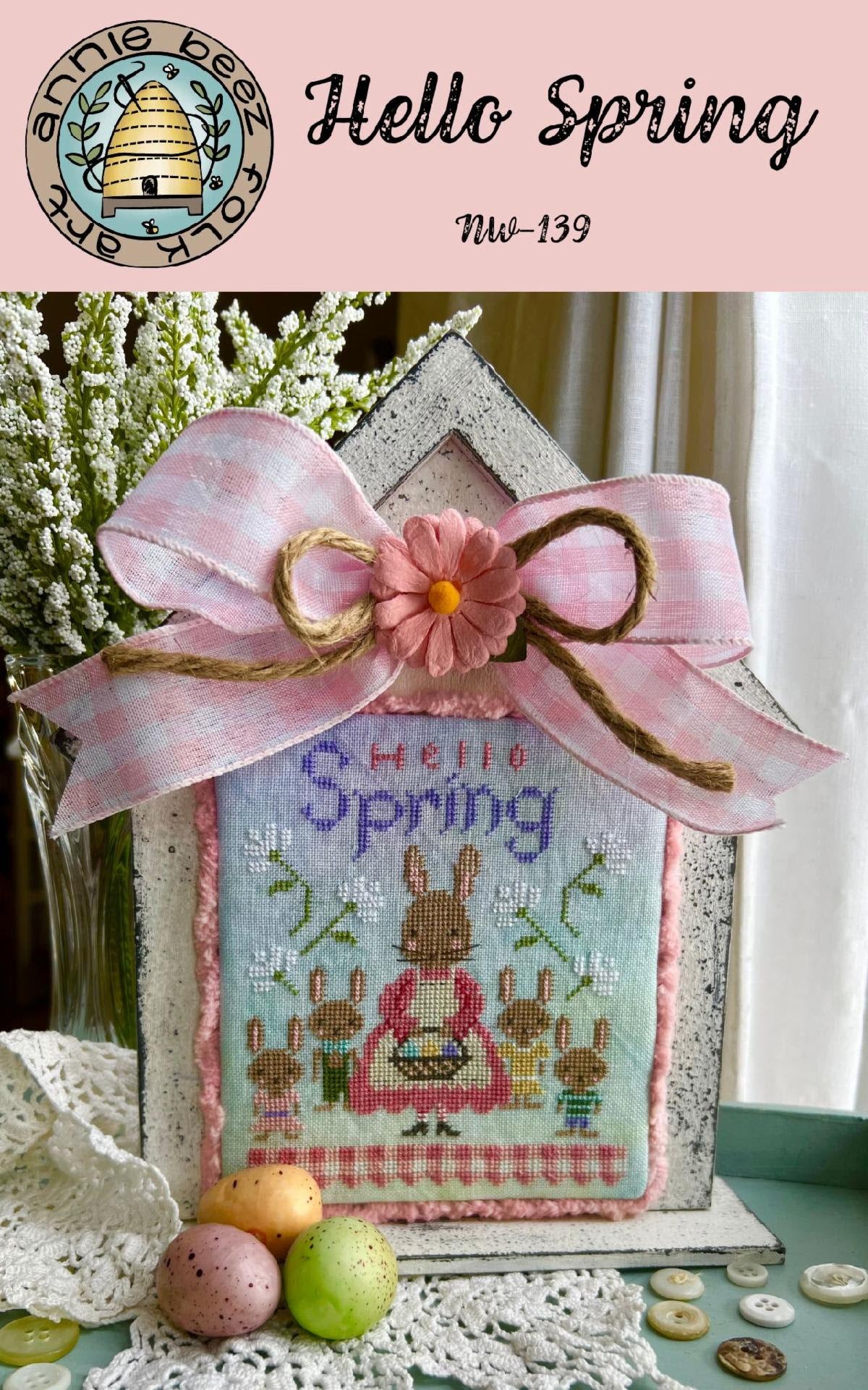 Hello Spring - Annie Beez Folk Art