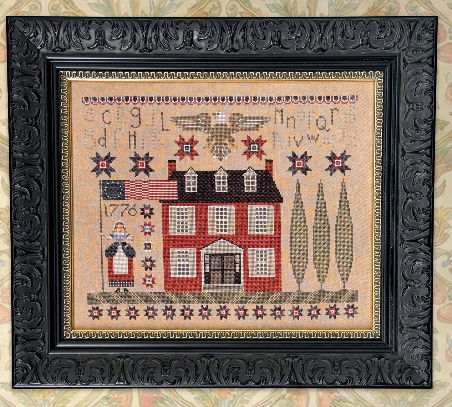 Betsy's Sampler - Fox and Rabbit