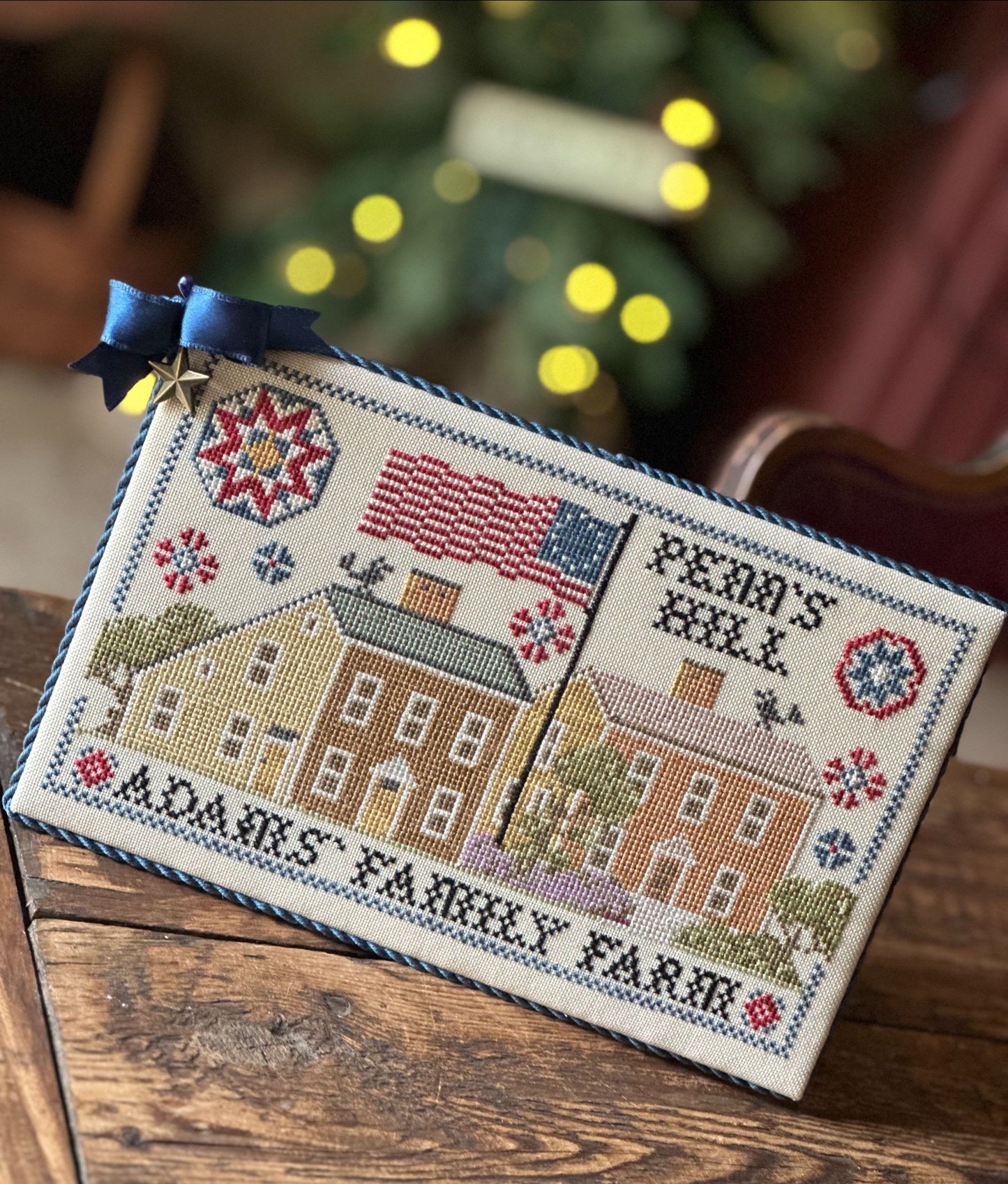 Peacefield 1788 Sampler - The Patriotic Homes Series #2 - Finally A Farmgirl