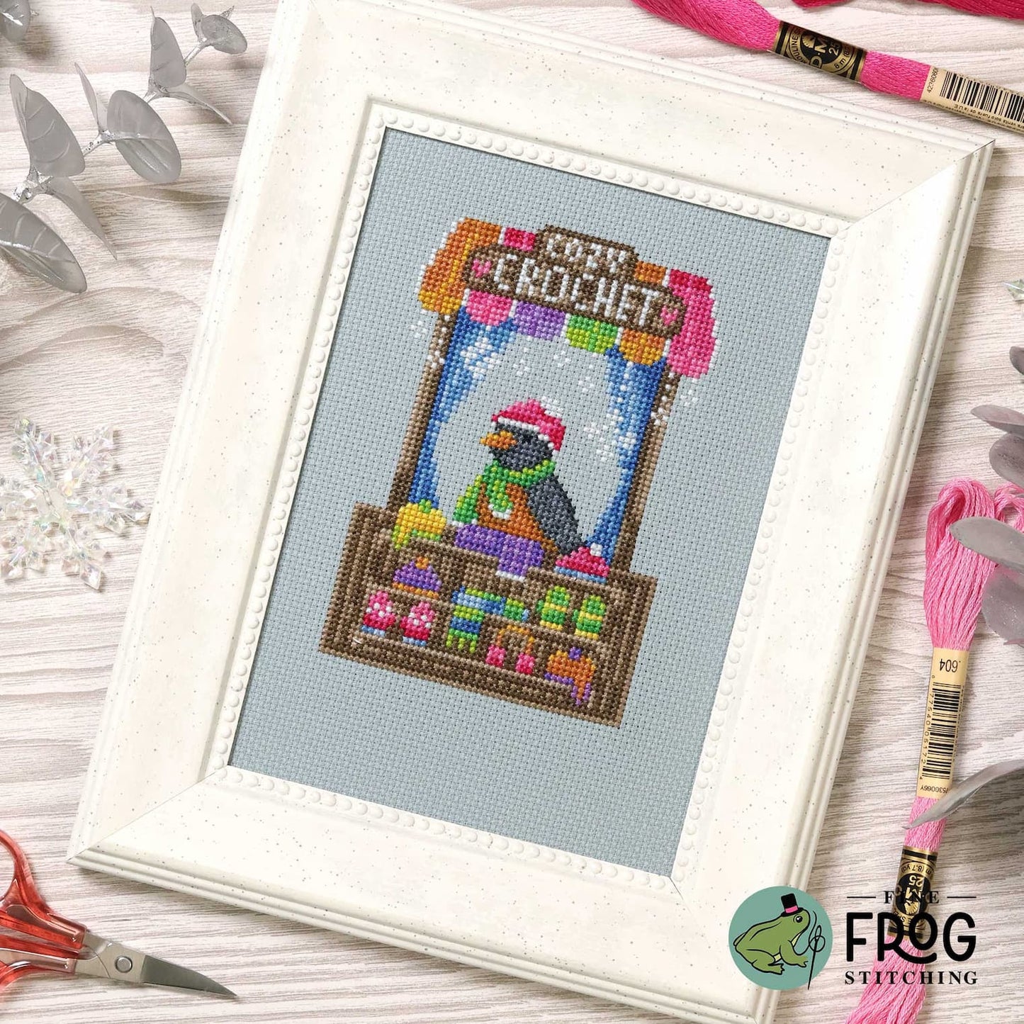 Crochet Shop Robin - Fine Frog Stitching - 2026 Needlework Marketplace PREORDER