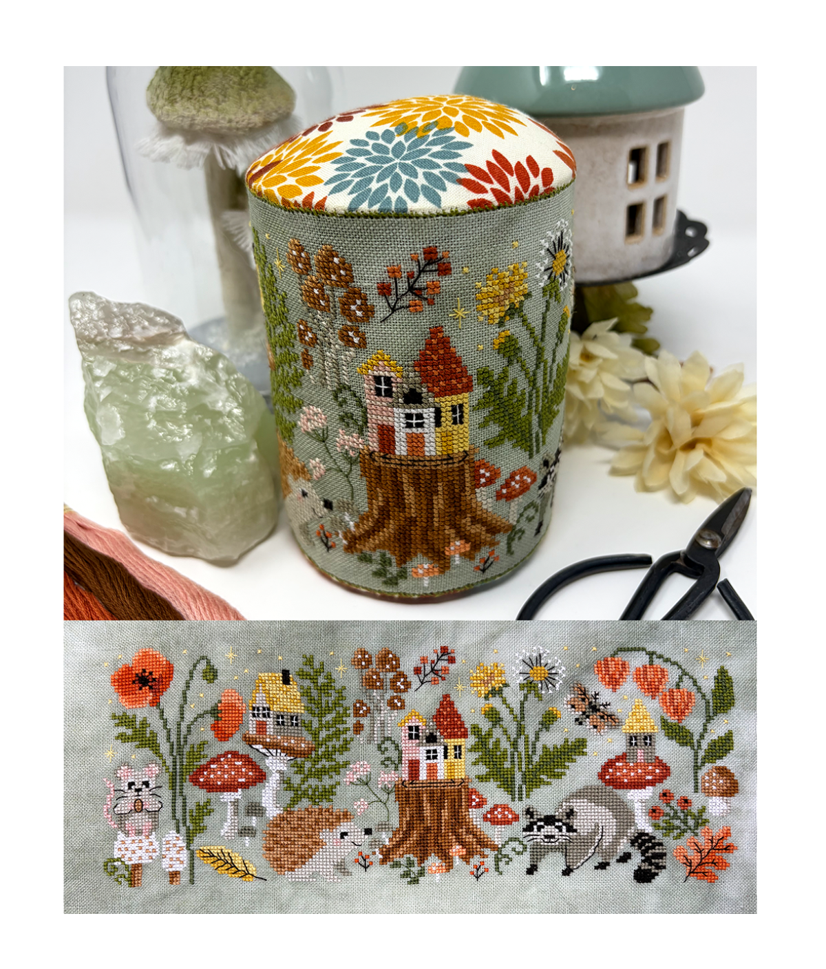 Forest View Drum - Tiny Modernist - 2026 Needlework Marketplace PREORDER