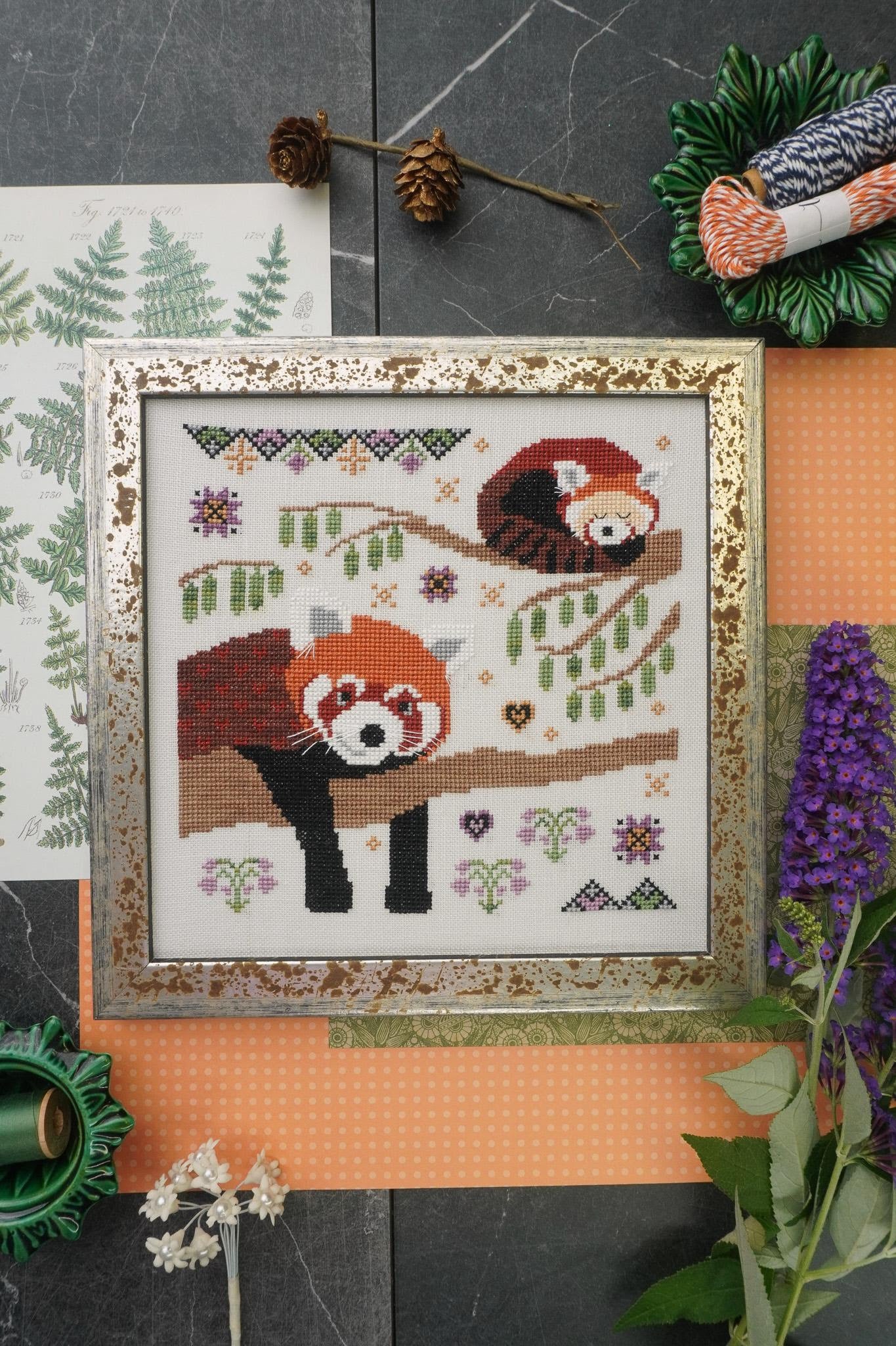 Red Panda - Lindy Stitches - 2026 Nashville Needlework Market PREORDER