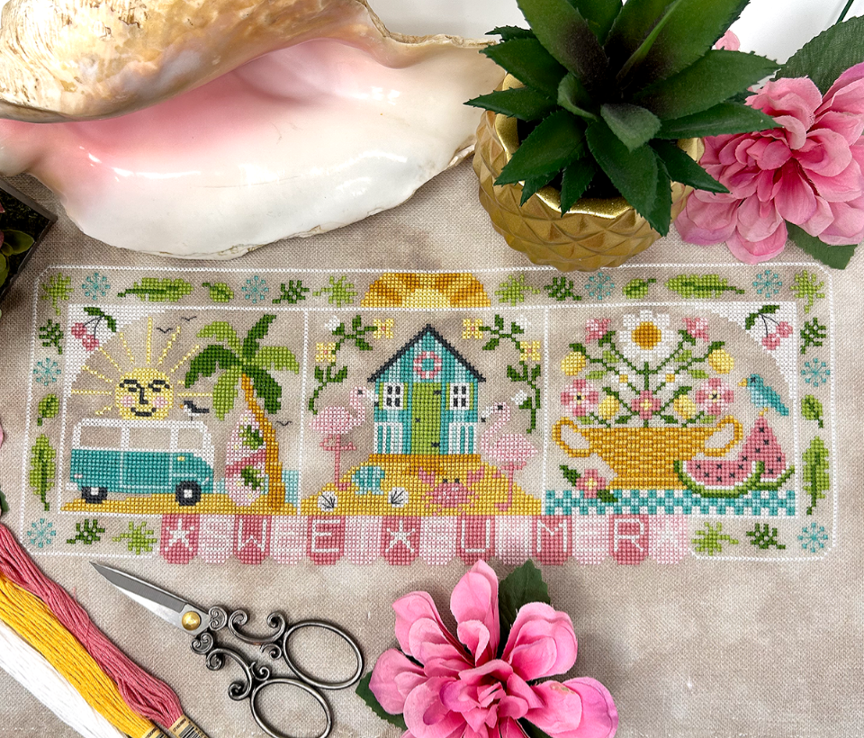 Sweet Summer Part 3 of 3 part Mystery Series- Tiny Modernist Cross Stitch