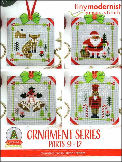 Woodland Christmas Ornament Series Parts 9-12 - Tiny Modernist