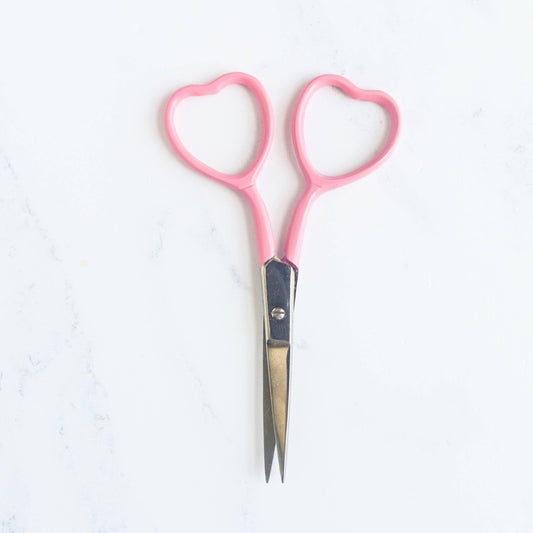 Heart Embroidery Scissors: Bubble Gum
