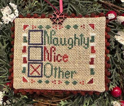 Naughty, Nice - Frony Ritter Designs  - 2026 Nashville Needlework Market PREORDER