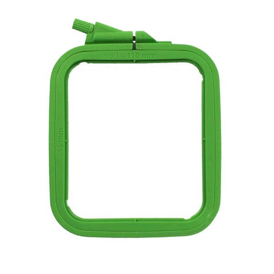 Nurge Square Plastic Hoop 4.3" 3.75" - Green