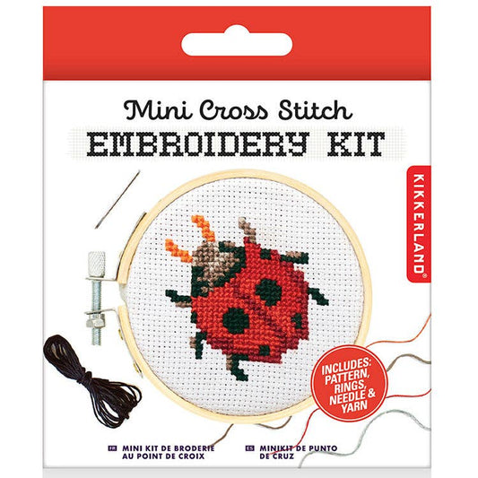 Ladybug Mini Cross Stitch Kit