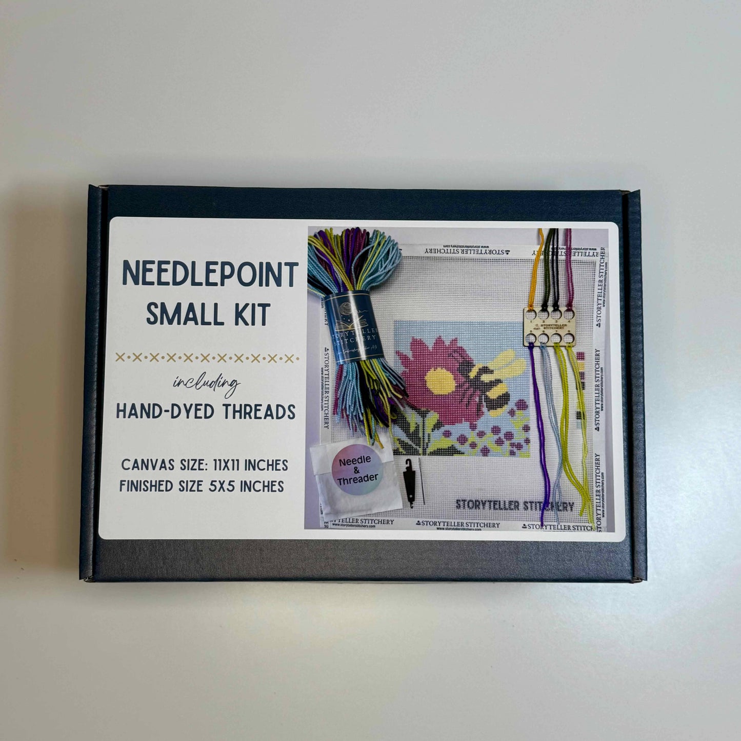Bee & Bloom — Modern Needlepoint Kit - Storyteller Stitchery