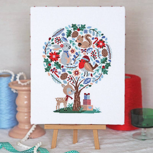 Hello Deer - Cross Stitch Kit: Full Kit (14 count aida)