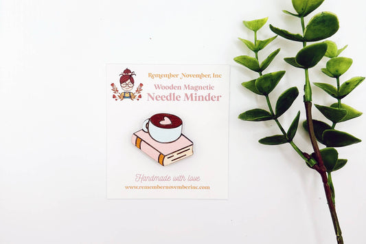 Book Mug Wooden Needle Minder