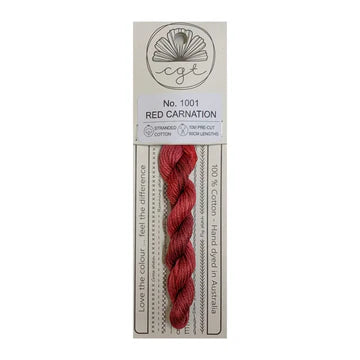 Red Carnation (No. 1001) - Cottage Garden Threads