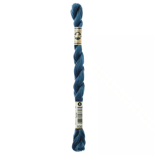 DMC Pearl Cotton Skein Size 5 Dark Antique Blue 930