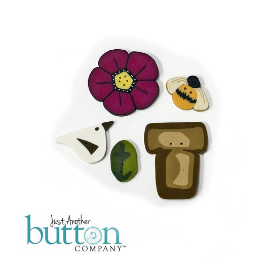Garden Bag Button Collection - Just Another Button Company