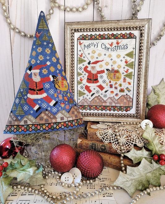 10th Day of Christmas Sampler and Tree - 12 Days of Christmas Sampler and Tree Series - Hello from Liz Mathews