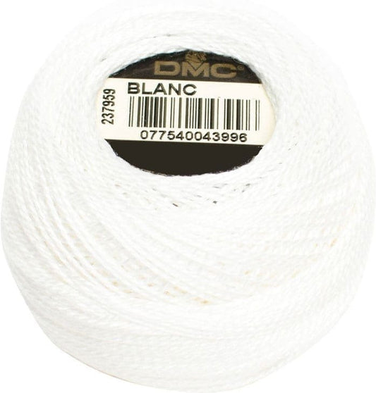 DMC Pearl Cotton Ball Size 12 White/Blanc