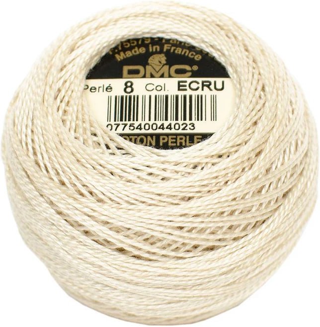 DMC Pearl Cotton Ball Size 8 Ecru