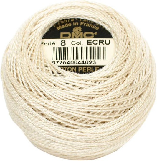 DMC Pearl Cotton Ball Size 8 Ecru