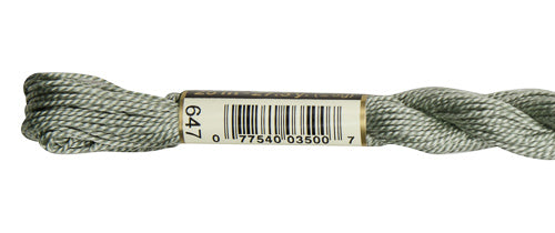 DMC Pearl Cotton Skein Size 5 Beaver Gray #647