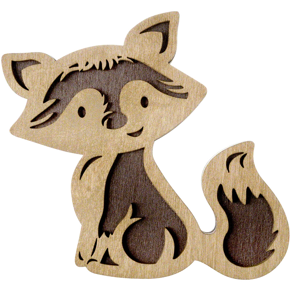 Fox Bead Organizer With Wooden Cover