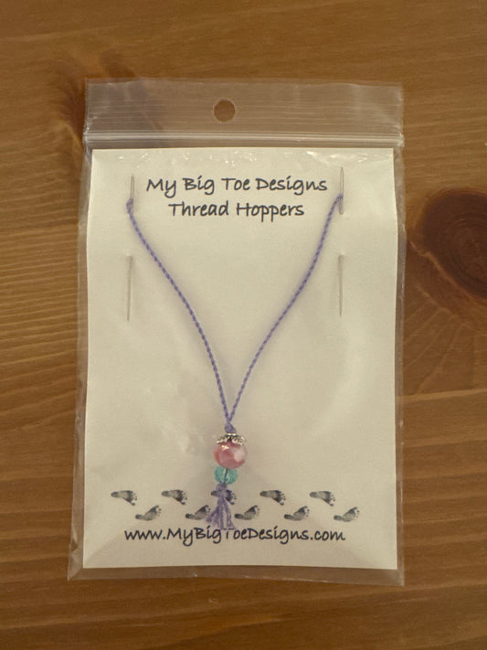 Purple and Pink Thread Hoppers - My Big Toe Designs