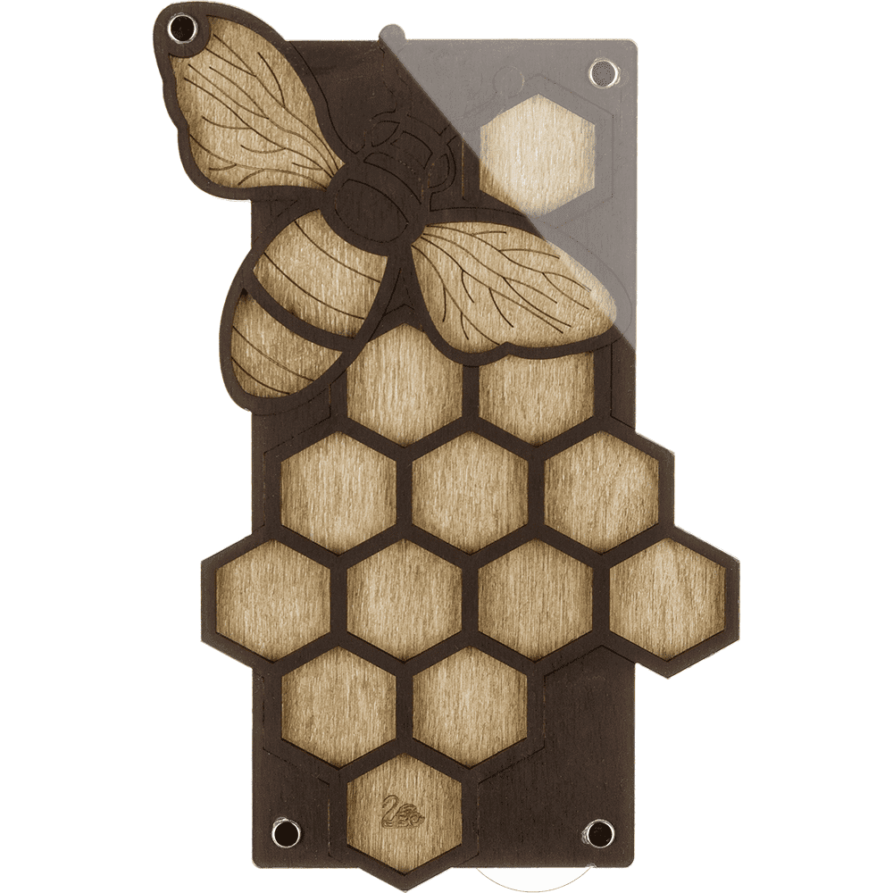 Bee Hive Bead Organizer - Bead Storage Box with Transparent Cover