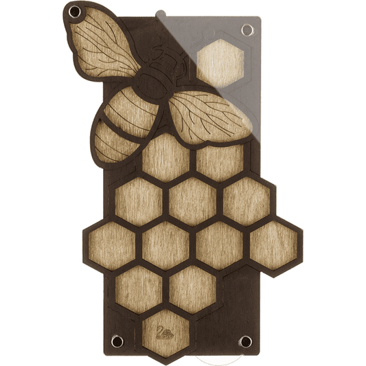 Bee Hive Bead Organizer - Bead Storage Box with Transparent Cover