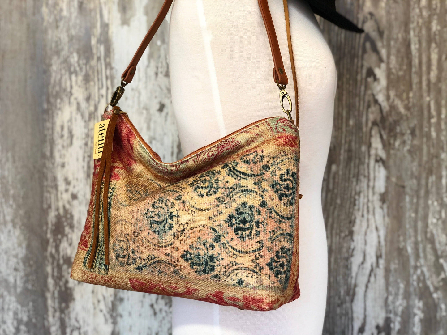Linen Patch Borsa Bag- Atenti