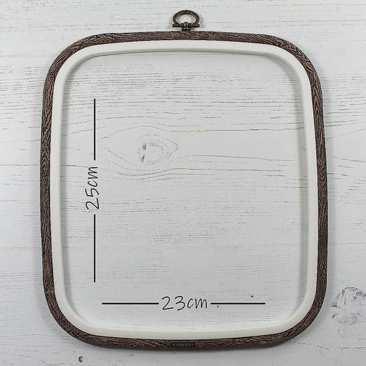 Nurge Flexi Hoops Square - 9"x10" - Woodgrain
