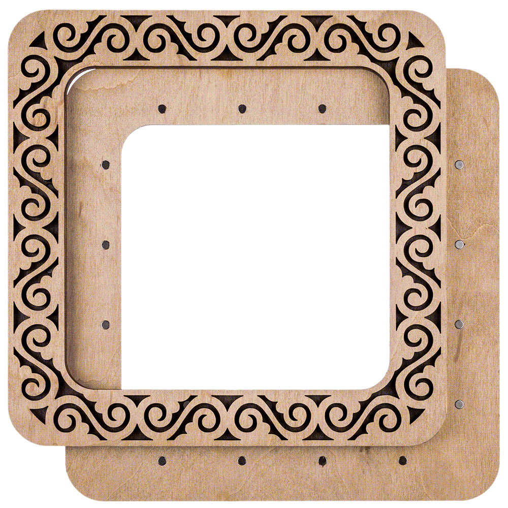 Large Magnetic Wooden Embroidery Cross Stitch Hoop