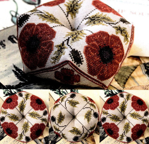 Flanders Fields Biscornu - Heartstring Samplery