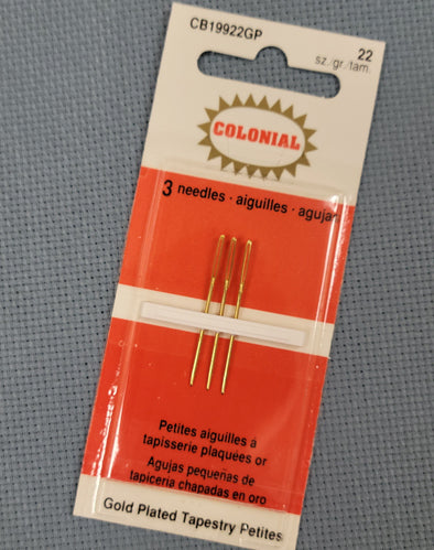 Colonial Gold Tapestry Petite Needles - Size 22