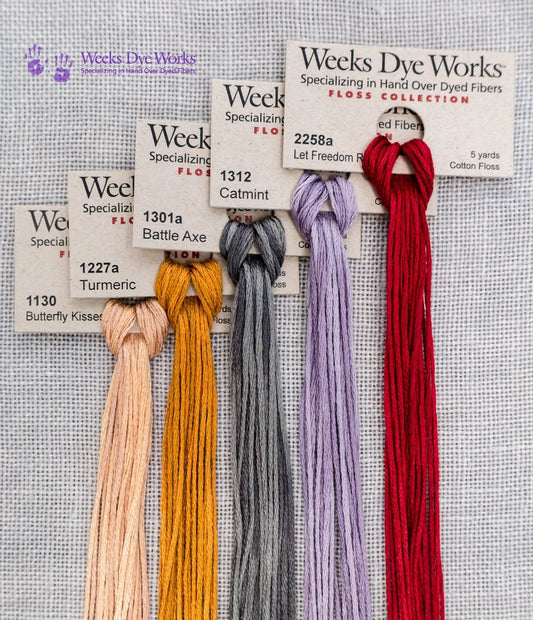5 New Weeks Dye Works Colors