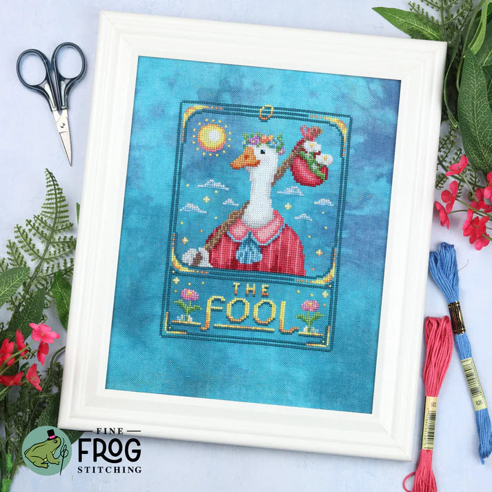 Feather Tarot: The Fool - Fine Frog Stitching