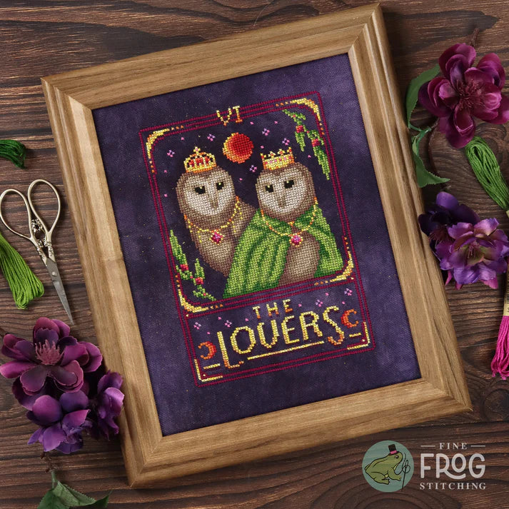 Feather Tarot: The Lovers - Fine Frog Stitching