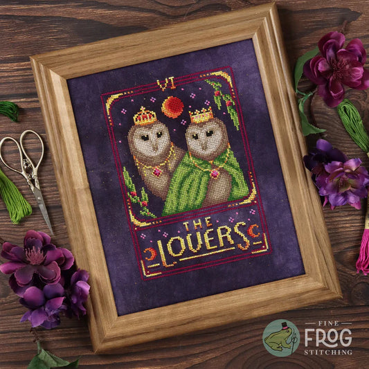 Feather Tarot: The Lovers - Fine Frog Stitching