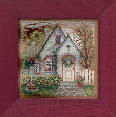 Summer Cottage - Main Street Series- Beaded Cross Stitch Kit - Mill Hill