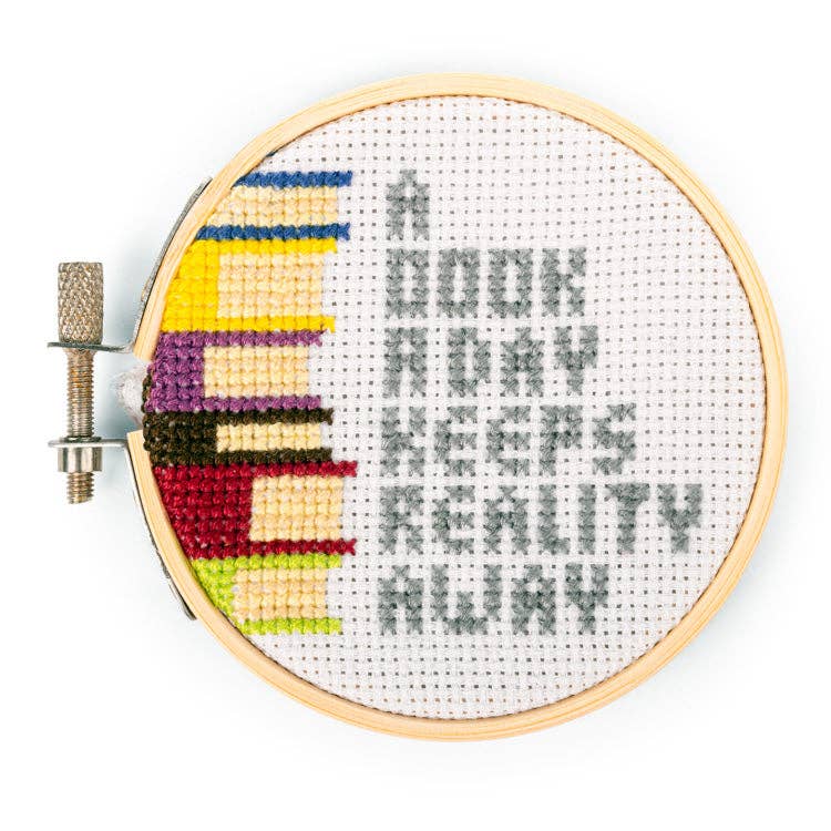 Books Mini Cross Stitch Kit