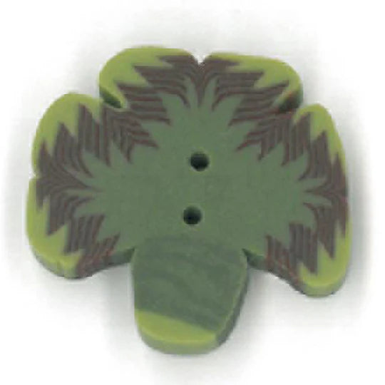 Small Three Leaf Clover Button - Just Another Button Company