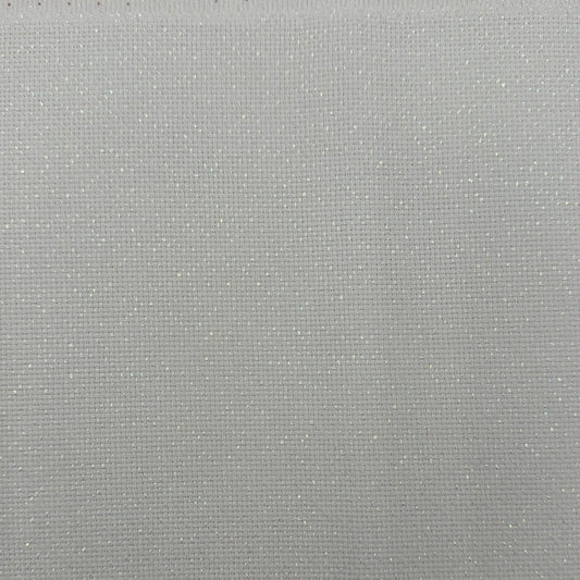 18 Count Aida White Opalescent Fabric by Zweigart