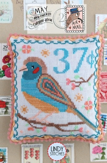 May Red-Cheeked Cordon-Bleu - Lindy Stitches