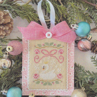 Christmas Swan - Country Cottage Ornaments Pastel Collection - Cottage Country Needleworks